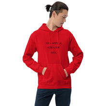 No Still Means No Unisex Hoodie (Black Print)