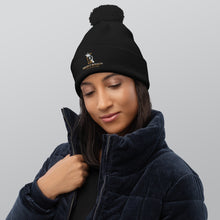 Project Royalty Embroidered Pom Pom Beanie