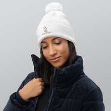 Project Royalty Embroidered Pom Pom Beanie