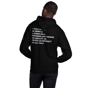 Rosa Parks Inspired "I Would Like To Be Known" Civil Rights Movement Unisex Hoodie