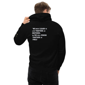 Dr. King Inspired "We Must Learn" Civil Rights Movement Unisex Hoodie