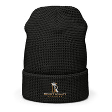 Project Royalty Embroidered Waffle Beanie